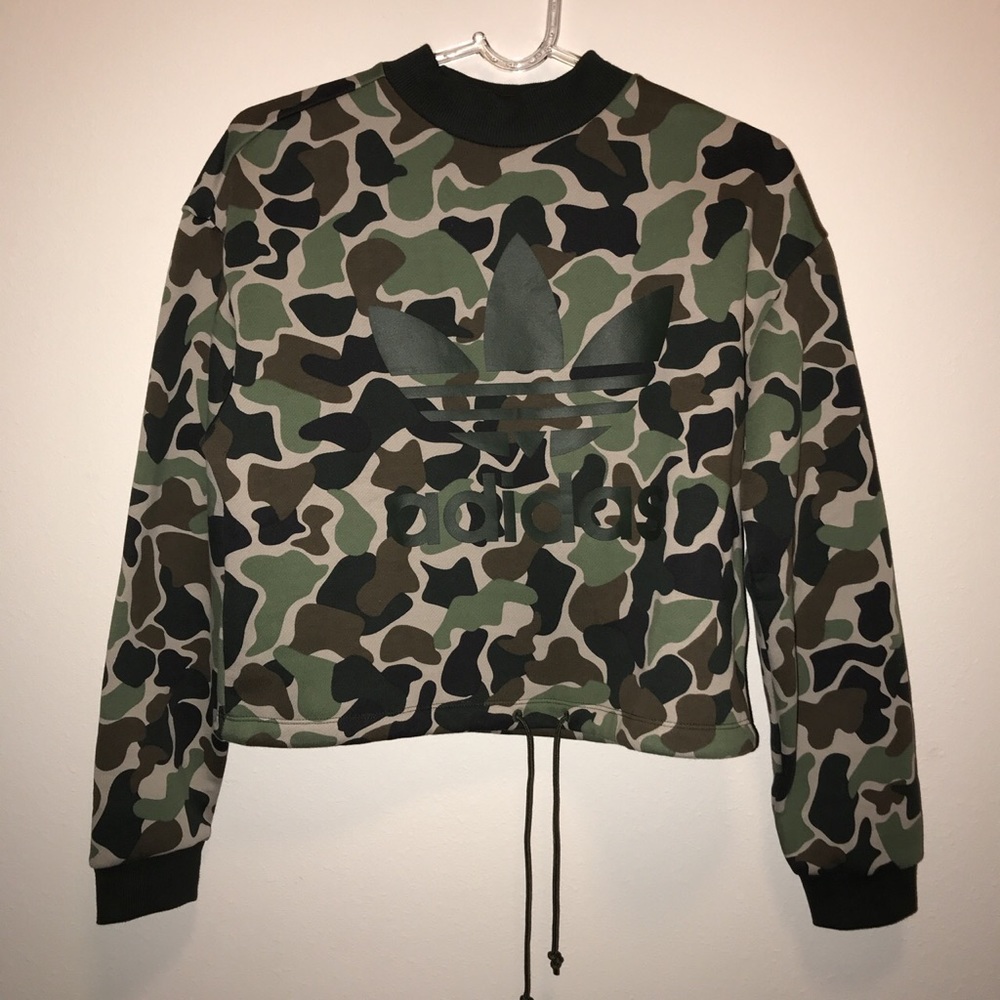 Adidas Camo Trefoil Sweatshirt
